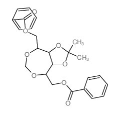 Mannitol,3,4-O-isopropylidene-2,5-O-methylene-, dibenzoate, D- (8CI) structure