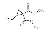 1,1-Cyclopropanedicarboxylicacid, 2-(chloromethyl)-, 1,1-dimethyl ester结构式