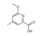 (9ci)-6-甲氧基-4-甲基2-吡啶羧酸结构式