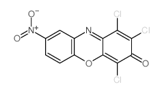 1,2,4-trichloro-8-nitro-phenoxazin-3-one Structure