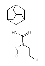 Urea, N-(2-chloroethyl)-N-nitroso-N-tricyclo(3.3.1(3,7))dec-2-yl- Structure