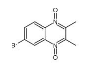 2,3-Dimethyl-7(6)-bromoquinoxaline-di-N-oxide Structure