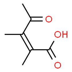 2-Pentenoic acid, 2,3-dimethyl-4-oxo-, (2Z)- (9CI)结构式