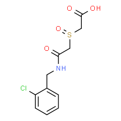 2-((2-[(2-CHLOROBENZYL)AMINO]-2-OXOETHYL)SULFINYL)ACETIC ACID structure