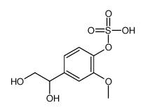 4-(1,2-dihydroxyethyl)-2-methoxy-1-sulfooxy-benzene结构式