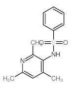 N-(2,4,6-trimethylpyridin-3-yl)benzenesulfonamide结构式