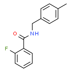 2-Fluoro-N-(4-methylbenzyl)benzamide结构式