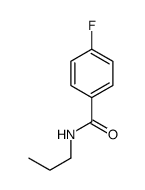N-丙基-4-氟苯甲酰胺结构式