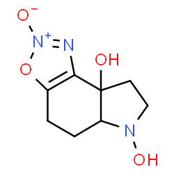 8aH-Pyrrolo[3,2-e][1,2,3]benzoxadiazol-8a-ol, 4,5,5a,6,7,8-hexahydro-6-hydroxy-, 2-oxide (9CI)结构式