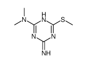 2-AMINO-4-(DIMETHYLAMINO)-6-(METHYLTHIO)-1,3,5-TRIAZINE Structure