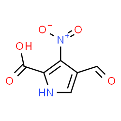 1H-Pyrrole-2-carboxylicacid,4-formyl-3-nitro-(9CI) structure