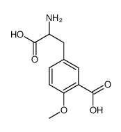 5-(2-amino-2-carboxyethyl)-2-methoxybenzoic acid结构式