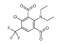 3-chloro-N,N-diethyl-2,6-dinitro-4-(trifluoromethyl)aniline structure