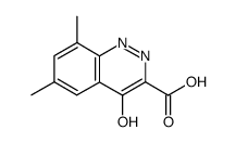 6,8-dimethyl-4-oxo-1,4-dihydro-cinnoline-3-carboxylic acid结构式