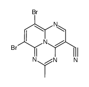 7,9-Dibromo-2-methyl-1,3,6,9b-tetraazaphenalene-4-carbonitrile structure