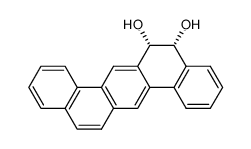 (+/-)-cis-5,6-dihydroxy-5,6-dihydro-dibenz[a,h]anthracene Structure