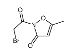 3(2H)-Isoxazolone, 2-(bromoacetyl)-5-methyl- (9CI) Structure