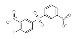 Benzene,1-fluoro-2-nitro-4-[(3-nitrophenyl)sulfonyl]- structure