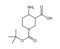 4-AMINO-PIPERIDINE-1,3-DICARBOXYLIC ACID 1-TERT-BUTYL ESTER结构式