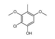 2-chloro-3,5-dimethoxy-4-methylphenol结构式