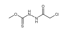 N'-chloroacetyl-hydrazinecarbothioic acid O-methyl ester Structure