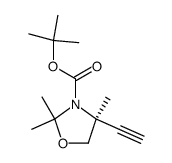 tert-butyl (S)-4-ethynyl-2,2,4-trimethyloxazolidine-3-carboxylate Structure