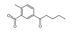 1-(4-methyl-3-nitro-phenyl)-pentan-1-one结构式