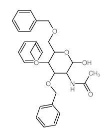 N-[2-hydroxy-4,5-bis(phenylmethoxy)-6-(phenylmethoxymethyl)oxan-3-yl]acetamide结构式