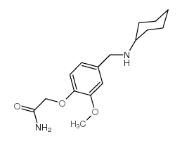 2-(4-Cyclohexylaminomethyl-2-methoxy-phenoxy)-acetamide Structure