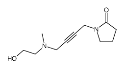 1-{4-[(2-hydroxy-ethyl)-methyl-amino]-but-2-ynyl}-pyrrolidin-2-one结构式