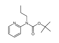 tert-butyl propyl(pyridin-2-yl)carbamate Structure