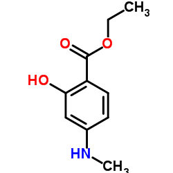Ethyl 2-hydroxy-4-(methylamino)benzoate结构式