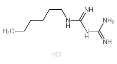 1-Hexylbiguanide hydrochloride结构式