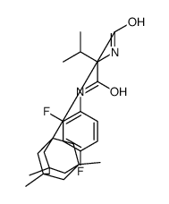 N-[1-(2,4-difluoroanilino)-3-methyl-1-oxobutan-2-yl]-3,5,7-trimethyladamantane-1-carboxamide Structure