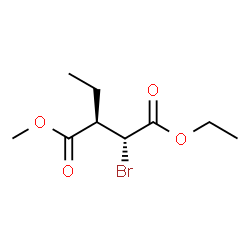 Butanedioic acid, 2-bromo-3-ethyl-, 1-ethyl 4-methyl ester, (2R,3R)-rel- (9CI) picture