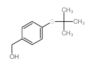 [4-(tert-Butylsulfanyl)phenyl]methanol结构式