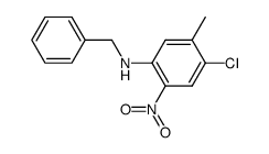 N-Benzyl-4-chloro-5-Methyl-2-nitroaniline结构式