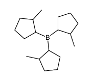 tris(2-methylcyclopentyl)borane Structure