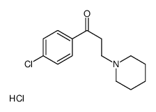 1-(4-chlorophenyl)-3-piperidin-1-ylpropan-1-one,hydrochloride结构式