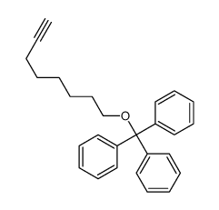 [oct-7-ynoxy(diphenyl)methyl]benzene Structure