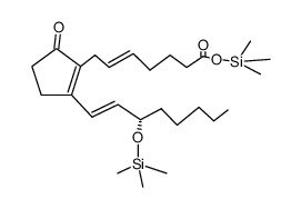 (5Z,13E,15S)-9-Oxo-15-(trimethylsiloxy)prosta-5,8(12),13-trien-1-oic acid trimethylsilyl ester结构式