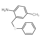 4-methyl-2-(phenylsulfanylmethyl)aniline结构式