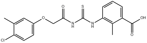 3-[[[[(4-chloro-3-methylphenoxy)acetyl]amino]thioxomethyl]amino]-2-methyl-benzoic acid picture