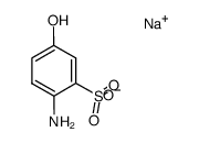 sodium 4-aminophenol-3-sulfonate结构式