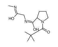 (2S)-1-(2,2-dimethylpropanoyl)-N-[2-(methylamino)-2-oxoethyl]pyrrolidine-2-carboxamide Structure