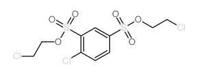 1-chloro-2,4-bis(2-chloroethoxysulfonyl)benzene结构式