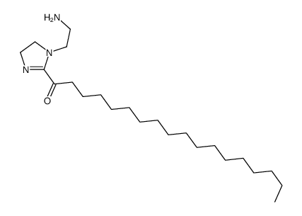 1-[1-(2-aminoethyl)-4,5-dihydroimidazol-2-yl]octadecan-1-one结构式