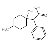Benzeneacetic acid, a-(1-hydroxy-4-methylcyclohexyl)- Structure