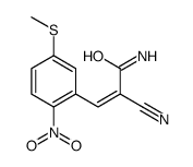 2-cyano-3-(5-methylsulfanyl-2-nitrophenyl)prop-2-enamide Structure