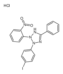 2-(4-iodophenyl)-3-(2-nitrophenyl)-5-phenyl-1H-tetrazol-1-ium,chloride Structure